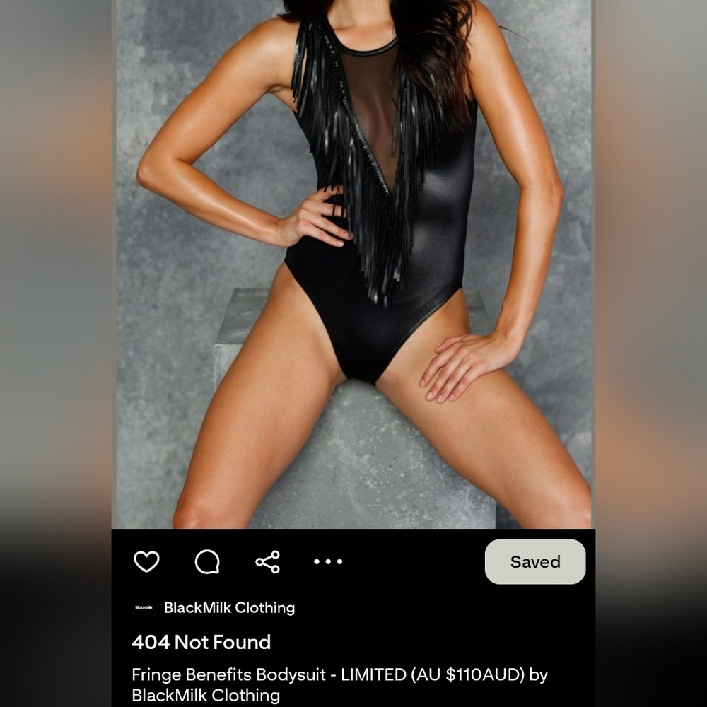 Blackmilk Fringe Benefits Bodysuit